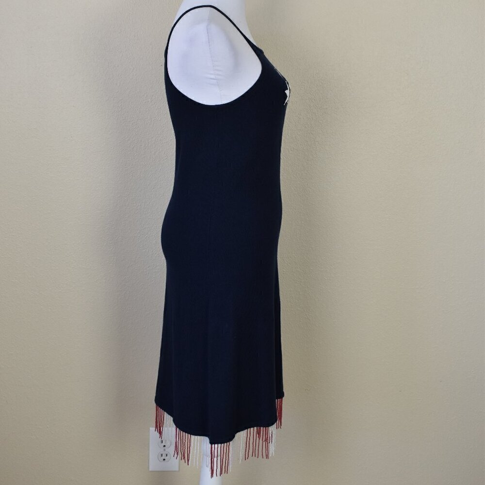 Tommy Hilfiger Vintage Knit Beaded Fringe Spaghetti Strap Dress - S - Picture 7 of 9